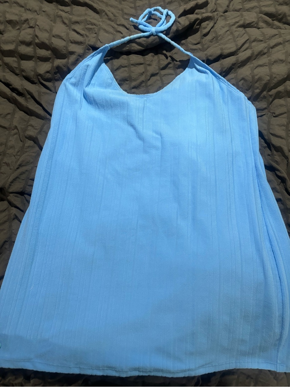 Light Blue Halter Neck Women’s bathing suit cover up